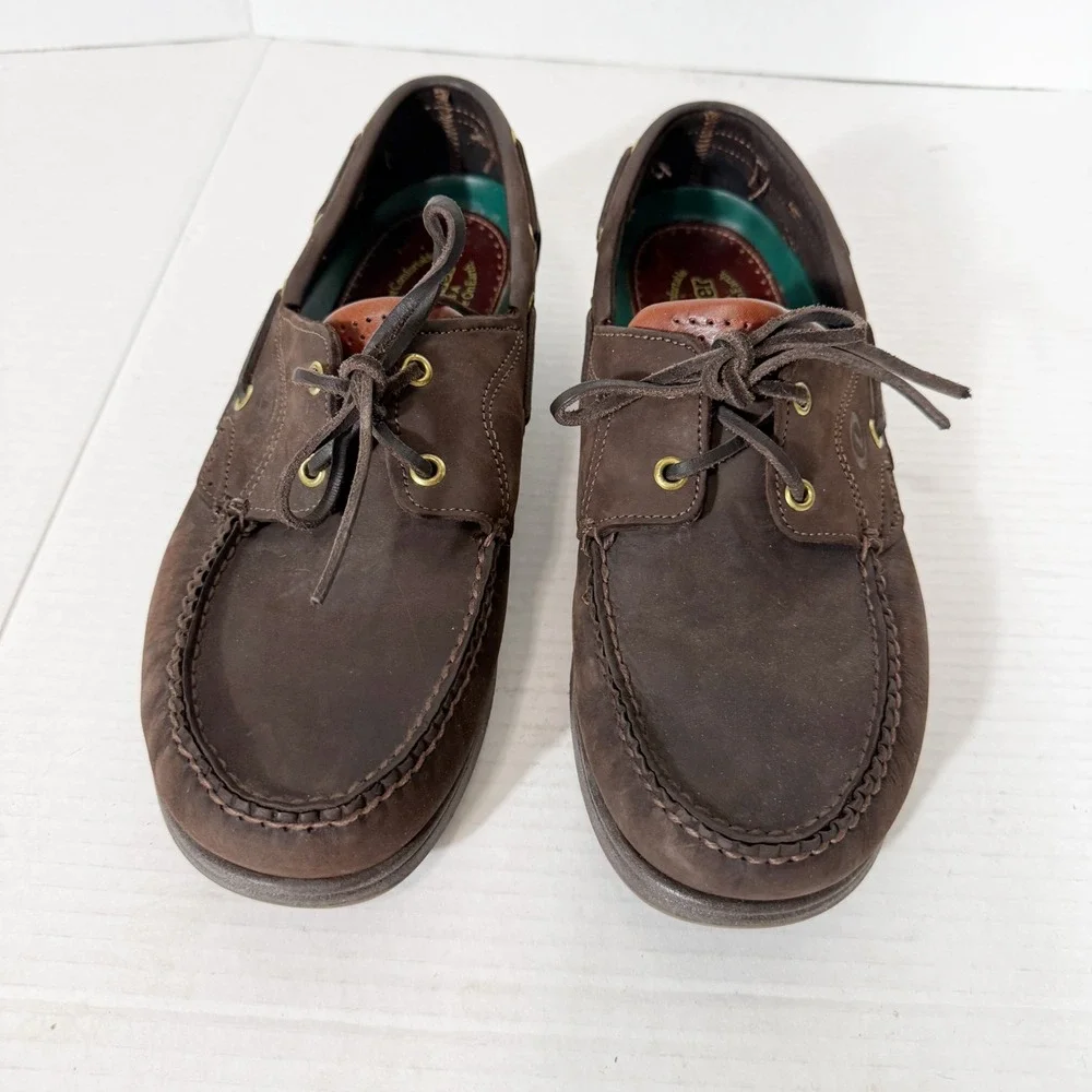 Vintage Dexter USA Navigator Brown Leather Boat Shoes Brown 979693 Men's Size 11